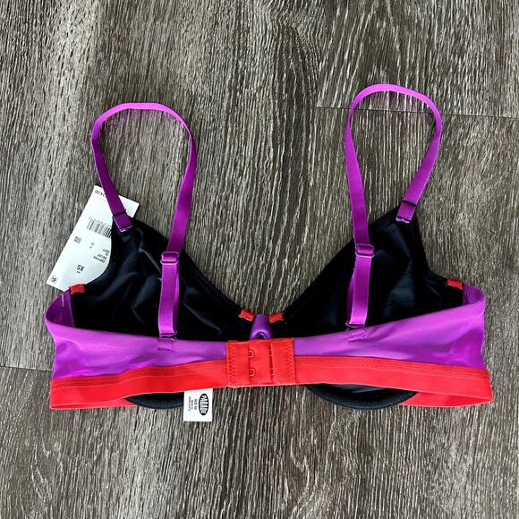 NWT Parade Re:Play Unlined‎ Underwire Bra XS Eightball Colorblock Ultra Soft - Picture 11 of 16